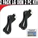 Original OEM Set of 2 Data Cables for your LG Chocolate VX8500,VX8550 + DBROTH Cloth
