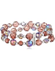 Napier "Fashionista" Multi-Colored Purple Double Stretch Bracelet, 2.5"