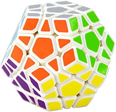 Dodigi YJ Yuhu Megaminx Speed Puzzle Box Cube Twist Toy 34mm ( white)