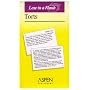 Law in a Flash: Torts (Law in a Flash Cards)