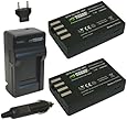 Wasabi Power Battery (2-Pack) and Charger for Pentax D-LI109 and Pentax K-r, K-30, K-50, K-500