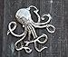 Handcrafted Octopus Sea Wall Hanging Art, Nautical Beach Theme House Decorations, Handmade in Haiti 23 x 23 Inches (Nautical Octopus)