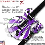 Rising Sun Purple Skin by WraptorSkinz TM fits Nintendo Wii Guitar Hero III (3) Les Paul Controller (GUITAR NOT INCLUDED)