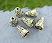 Housweety 60PCs Silver Tone Cone End Bead Caps 11*9mm