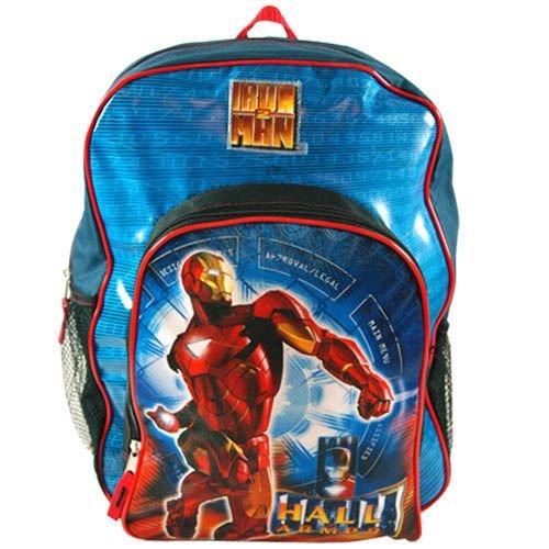 Marvel Iron Man 2 Dome Cordura School Backpack w/ Side Pockets (Large)
