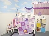 Purple Mirabella Garden Baby Infant Crib Nursery Bedding SET 10 pcs