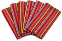 DII Ole' Ole' Ole' Striped Fringed Napkins, Set of 6