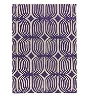 Geometric Spiral Floral Rug