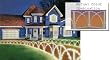 8 Foot Lighted White Christmas Pathway Fence - Multi-Color Lights