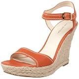 Via Spiga Womens V-Tustin Wedge Sandal,Carrot Wash Leather,9.5 M US - Womens Shoes Sandals