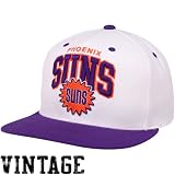 Mitchell & Ness Phoenix Suns White-Purple Arch Two-Tone Snapback Adjustable Hat