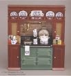 Reutter Porcelain Miniature Wall Stove Display