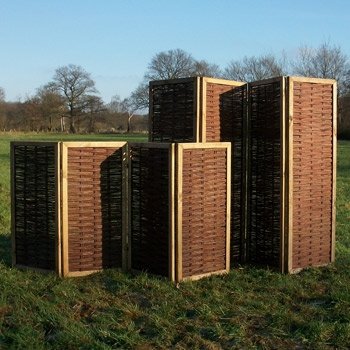 Weidenparavent Paravent aus Weide als Sichtschutz und Windschutz