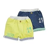 mother goose(マザーグース) ハーフパンツ (80～130cm) キムラタンの子供服 (11166x11466-161b) キミドリ 90