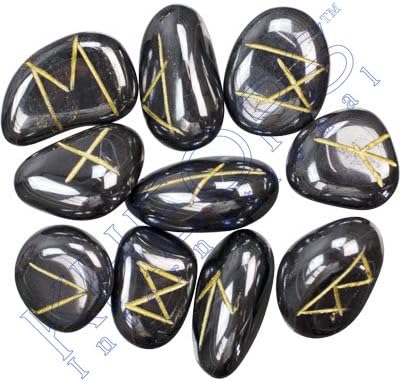 Gemstone Rune Set Hematite