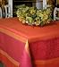 Armani International, Les Festives Collection, Tablecloth (70-inchx90-inch - 178x230cm) European Made Jacquard Semi Linen