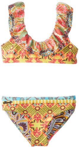 Maaji Big Girls'  Ruffles Reef Bikini Set, Multi, 14