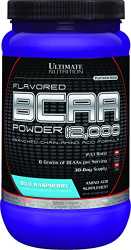 Ultimate Nutrition BCAA 12000 Powder, Blue Raspberry, 457 Gram Ultimate Nutrition BCAA 12000 Powder, Blue Raspberry, 457 Gram
