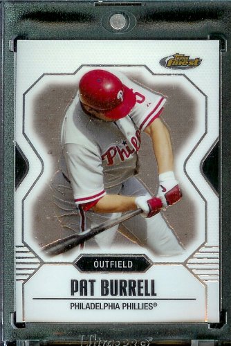 2007 Topps Finest #71 Pat Burrell Baseball Card Philadelphia Phillies - Mint Condition - Shipped In Protective Display Case !!