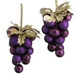 Kurt Adler Shatterproof Purple Grape Cluster