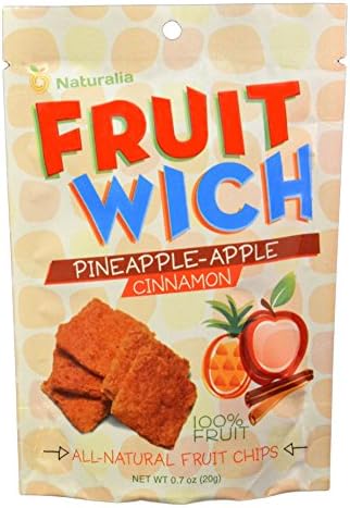 FruitWich All Natural Fruit Crisps, Pineapple Apple Cinnamon, 0.7 oz ( Pack of 10)