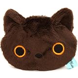 Kutusita peinture de couleur brun Nyanko portefeuille pochette en peluche