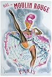 Bal du Moulin Rouge, French Cancan Giclee Poster Print by Okley , 24x36