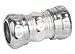 2-1/2 Inch Zinc Plated Steel Rain Tight Compression Coupling-1 per case