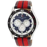 Tommy Hilfiger Men's 1790600 Multi-Function Leather Strap Watch