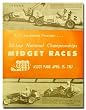 1967 Ascot Park Midget Racing Program Poster Print