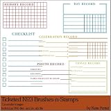 Photoshop Brushes - Ticketed No. 03 Brushes and Stamps