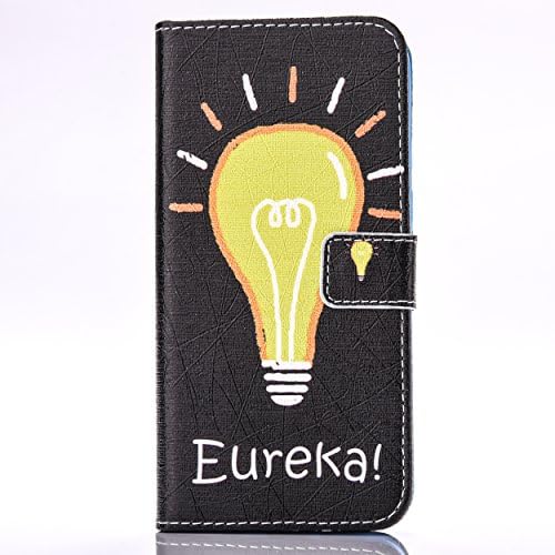 Galaxy S7 Edge Case,S7 Edge Wallet Case,FAIRYCASE(TM)Wallet Stand Magnet Buckle Personality Color Painted Flip with Card Slots Leather Case for Galaxy S7 Edge,Color Eureka