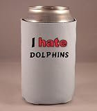 Custom Beverage Can / Bottle Cover (Coolie) with I Hate Dolphins