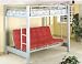FULL SIZE BUNK BED WITH FUTON