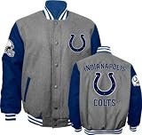 Indianapolis Colts Grey Wool Varsity Jacket