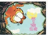  : Post Card Garfield Advertising Ephemeral: AHA! SO THERE YOU ARE! (Chiropractor invitation to make an appt).