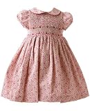 Luli & Me Fuchsia Floral Smocked Dress