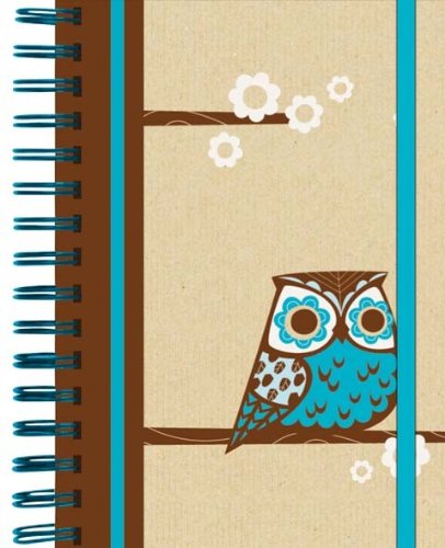 Pepper Pot Woodland Owl Spiral Bound Journal, Woodland (Pack of 4)