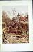 C1934 View Pyrford Church Woking Trees Colour Print