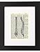 The Human Vertebrae/Anatomical Spine in Black Ink - Printed on Upcycled Vintage Dictionary Paper - 8
