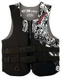 O'Brien Mens Traditional Black Neoprene Vest by O'Brien