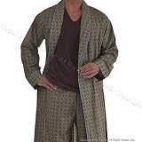 (ベッドヘッド・パジャマズ)BedHead Pajamas コットン メンズローブ Gold Regal