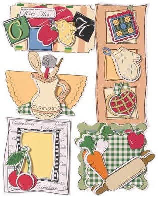 Darice Finishing Accents 3-D Embellisments - Kitchen - Six Packages