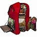 Travel Baby Depot Bag / Travel Diaper Backpack in Cranberry Red