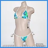 SEXY BRAZILIAN THONG BIKINI (Wet Daisies) A/B Cup