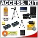 2 Replacement Nikon EN-EL1 Rechargeable Batteries and Mini Battery Charger + Accessory Kit for Nikon Coolpix 775, 880, 885, 995, 4300, 4500, 4800, 5000, 5400, 5700 and 8700 Digital Cameras
