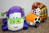 Disney Lightning McQueen Themed Plush Cars of Toy Story 9" Woody and 9" Buzz Mint with Tags