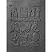 Lisa Pavelka Polymer Clay Art Supplies (Style 185) - Rubber Mold Crafting Texture Stamp - Wings and Things
