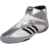 adidas Men's Vaporspeed II Heneery Cejudo Wrestling Shoe,White/Black/Silver,7.5 M US