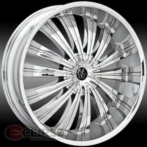 MASSIV 919 VETTI 24X9.5 CHROME Wheel 5-115 5-120 Bolt Pattern / +15 Offset / 74.1 Hub Bore
